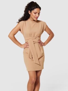 Closet London Kimono Pencil Dress with Tie